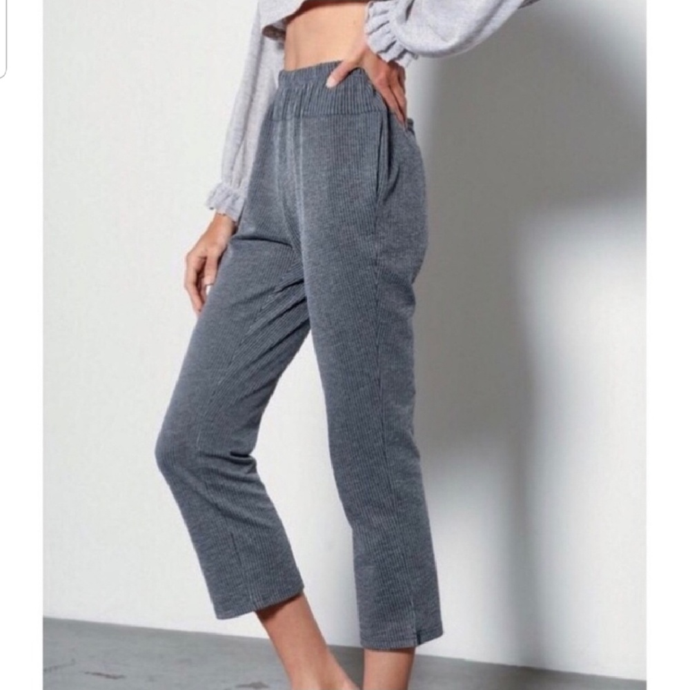 Charcoal- Lounge Capri Pants